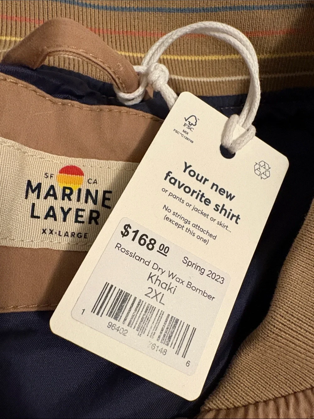NWT Marine Layer Bomber Jacket
